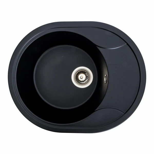 Гранітна мийка для кухні VALESO 5847 ONYX матова (чорна)