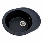 Гранітна мийка для кухні VALESO 5847 ONYX матова (чорна)