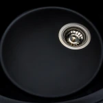 Гранітна мийка для кухні VALESO 5847 ONYX матова (чорна)