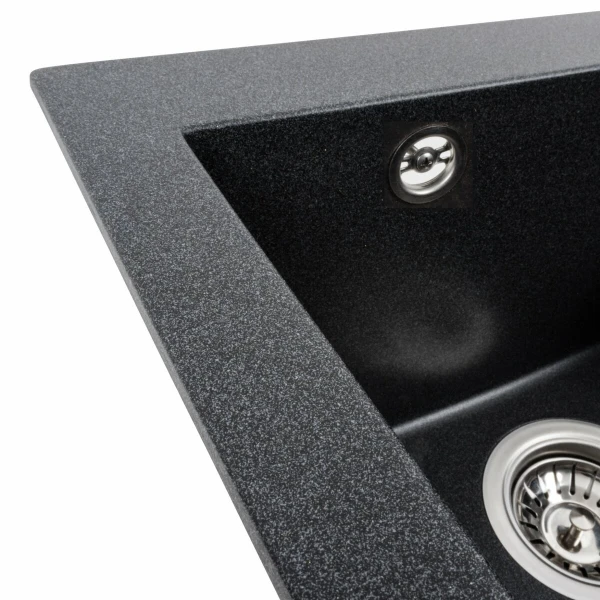 Гранітна мийка для кухні VALESO 4150 SOKIL матовий Карбон