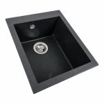 Гранітна мийка для кухні VALESO 4150 SOKIL матовий Карбон