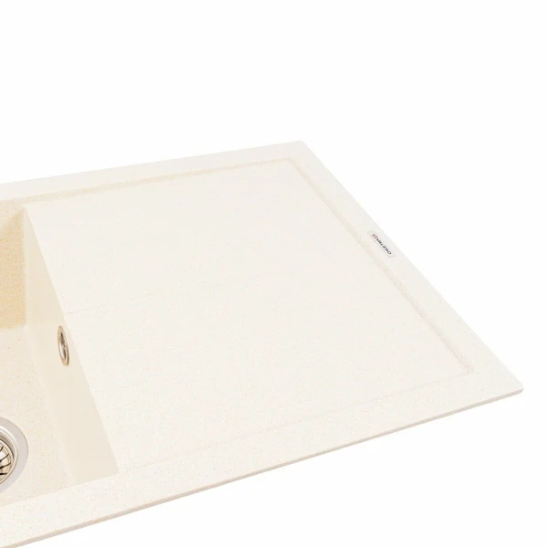 Гранітна мийка для кухні VALESO 7843 SOLID матовий Пісок