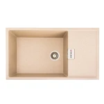 Гранітна мийка для кухні VALESO 8650 DIAMOND матова (сафарі)