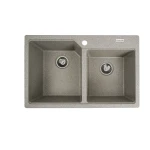 Гранітна мийка для кухні VALESO 7850 HARMONY матова Сіра