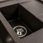 Гранітна мийка для кухні VALESO 7850W TOSKANA матова Темна скеля