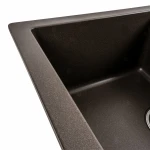 Гранітна мийка для кухні VALESO 7850W TOSKANA матова Темна скеля