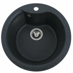 Гранітна мийка для кухні VALESO 480 TURAS матова Антрацит