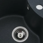 Гранітна мийка для кухні VALESO 480 TURAS матова Антрацит