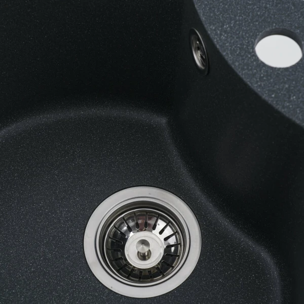 Гранітна мийка для кухні VALESO 480 TURAS матова Антрацит