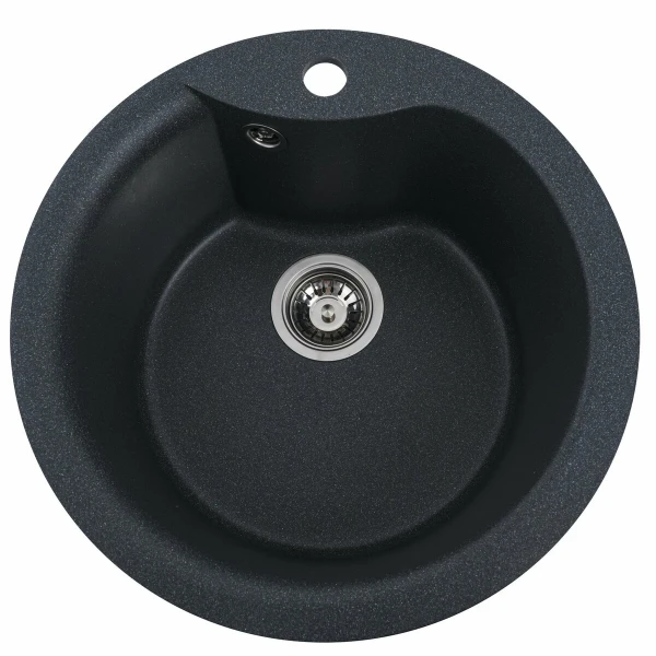 Гранітна мийка для кухні VALESO 480 TURAS матова Антрацит