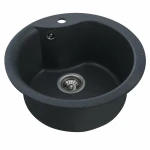 Гранітна мийка для кухні VALESO 480 TURAS матова Антрацит