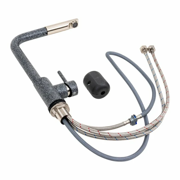 Кухонний змішувач з висувною лійкою VALESO Q411B Графіт