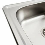 Кухонна мийка нержавіючої сталі Platinum ДЕКОР PLATINUM 7050 з (0,8/180 мм)