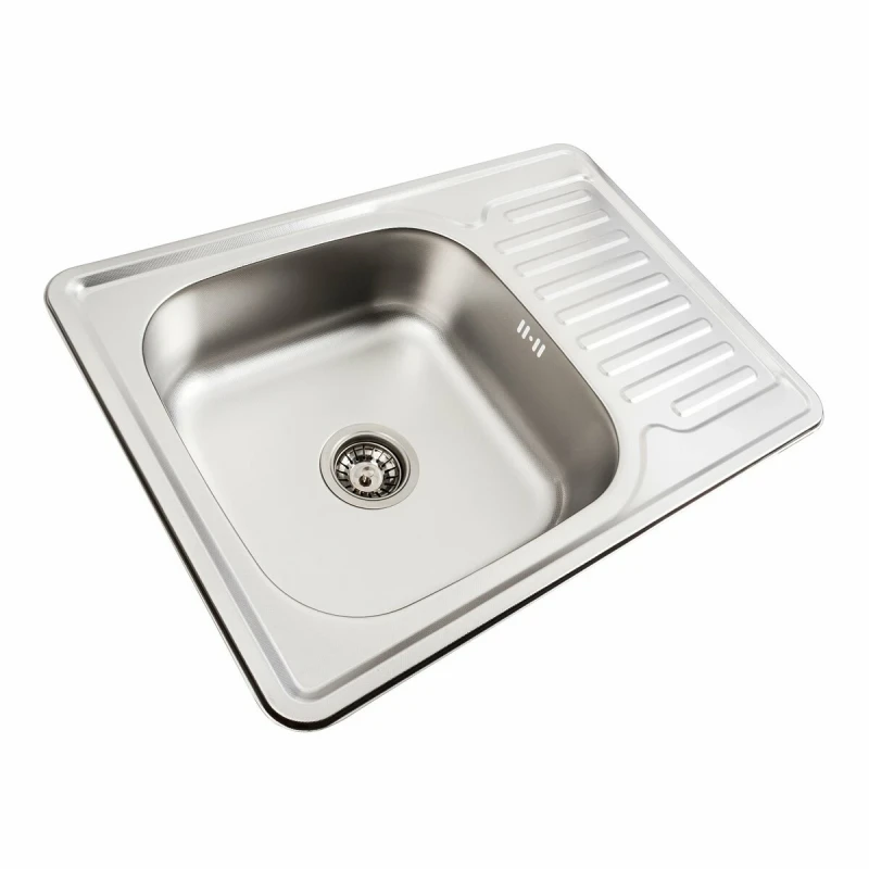 Кухонна мийка нержавіючої сталі Platinum ДЕКОР PLATINUM 7050 з (0,8/180 мм)