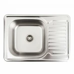 Кухонна мийка нержавіючої сталі Platinum ДЕКОР PLATINUM 7050 з (0,8/180 мм)