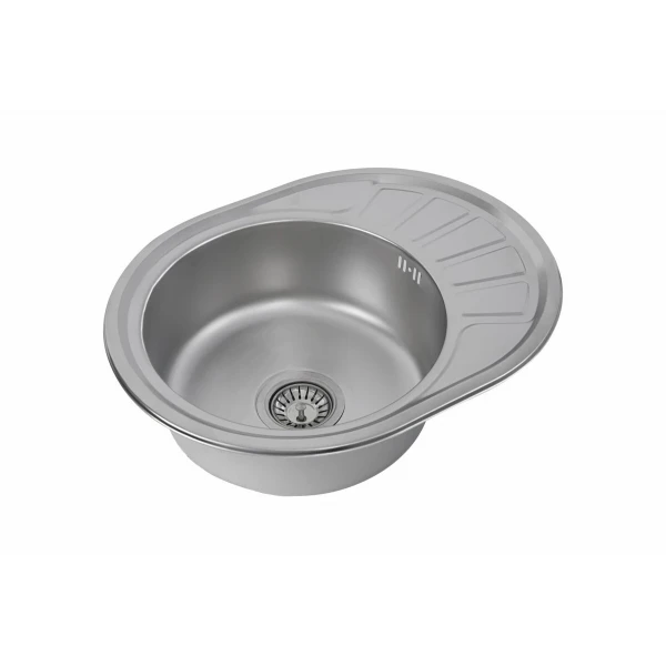 Кухонна мийка нержавіючої сталі Platinum САТИН PLATINUM 5745 з (0,6/170 мм)