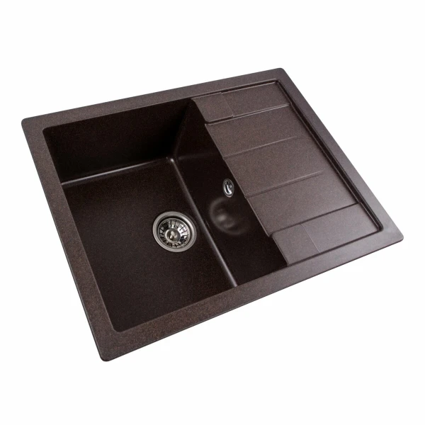 Гранітна мийка для кухні Platinum Шоколад PLATINUM 6550 INTENSO матова