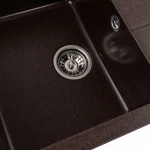 Гранітна мийка для кухні Platinum Шоколад PLATINUM 6550 INTENSO матова