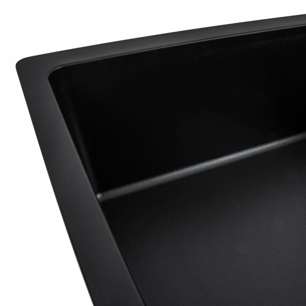 Гранітна мийка для кухні Platinum 7850 ROMA матова (чорна)