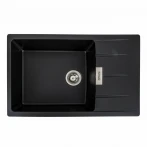 Гранітна мийка для кухні Platinum PLATINUM 7850 ROMA матова (чорна)