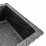 Гранітна мийка для кухні Platinum 7945 Paruana матова Графіт