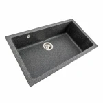 Гранітна мийка для кухні Platinum 7945 Paruana матова Графіт