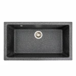 Гранітна мийка для кухні Platinum 7945 Paruana матова Графіт