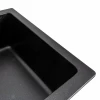 Гранітна мийка для кухні Platinum 7945 Paruana матова Чорний металік