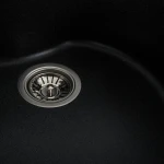 Гранітна мийка для кухні Platinum 480 TURAS матова Карбон