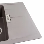 Гранітна мийка для кухні Platinum 6250 ZIRKONE матова Дюна