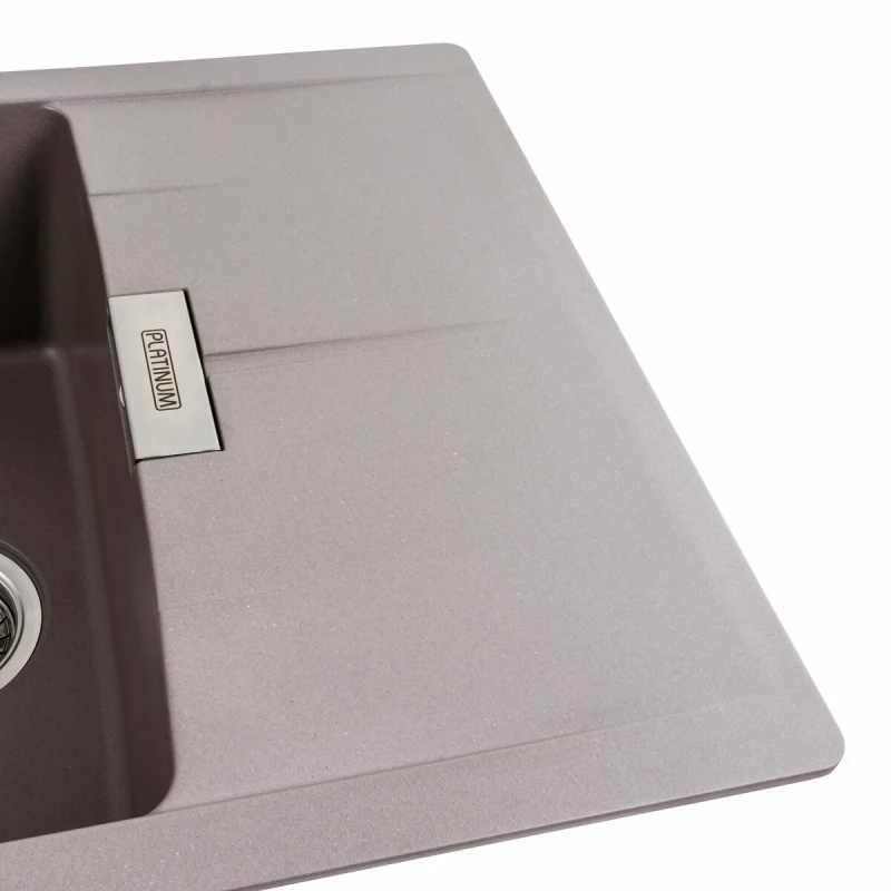 Гранітна мийка для кухні Platinum PLATINUM 6250 ZIRKONE матова Дюна