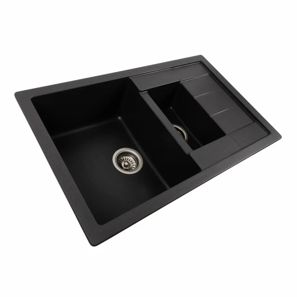 Гранітна мийка для кухні Platinum матовий PLATINUM 7850W TOSKANA Моріон