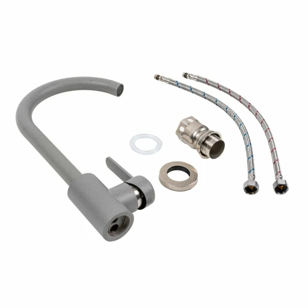 Кухонний змішувач Platinum 7990 NEST Сірий Метелік