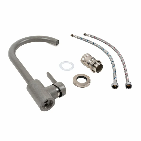 Кухонний змішувач Platinum 7990 NEST Сірий Мусон