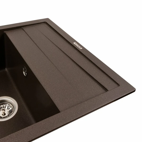 Кухонна мийка гранітна матова 7050 CASCADA Platinum Темна скеля