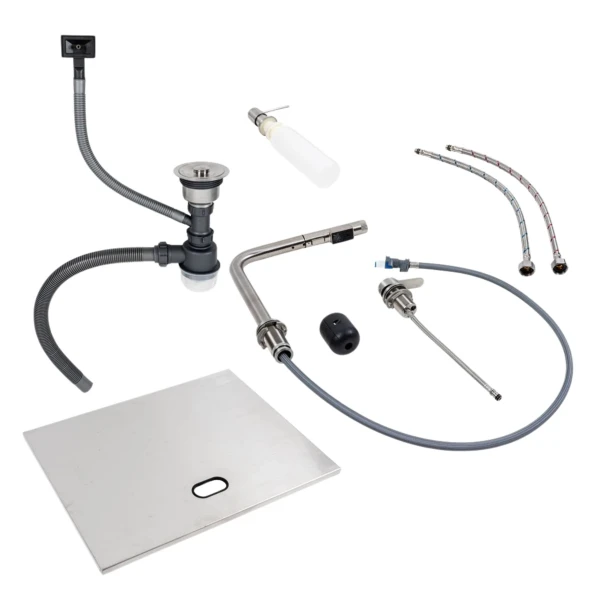 Кухонна мийка CM 47*38 прихована нержавійка Platinum Handmade + змішувач