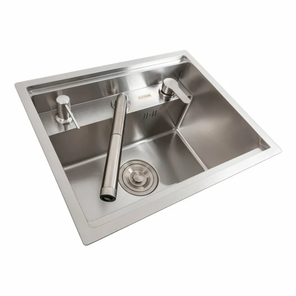 Кухонна мийка CM 47*38 прихована нержавійка Platinum Handmade + змішувач