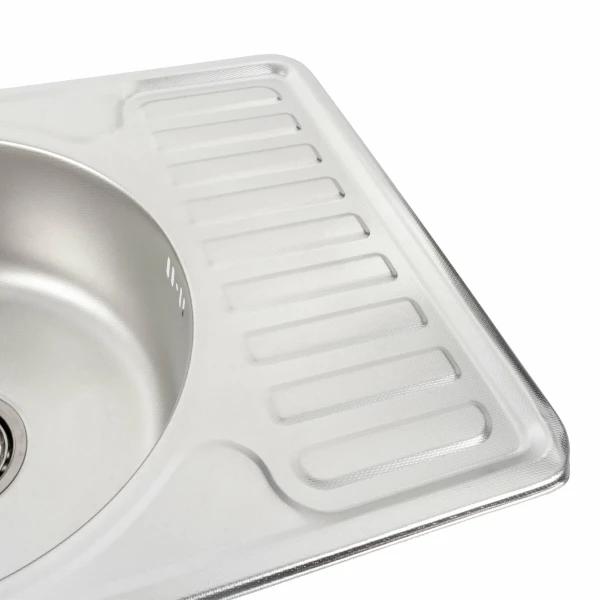 Кухонна мийка з нержавіючої сталі VALESO ДЕКОР 5844 (0,8/180 мм)