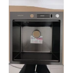 Мийка кухонна Valeso 50×50 см PVD чорна Handmade з підставкою для ножів