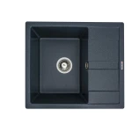 Гранітна мийка для кухні VALESO 5851 ARIA матова Антрацит