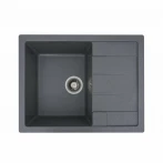 Гранітна мийка для кухні мусон VALESO 6550 INTENSO матова Сірий