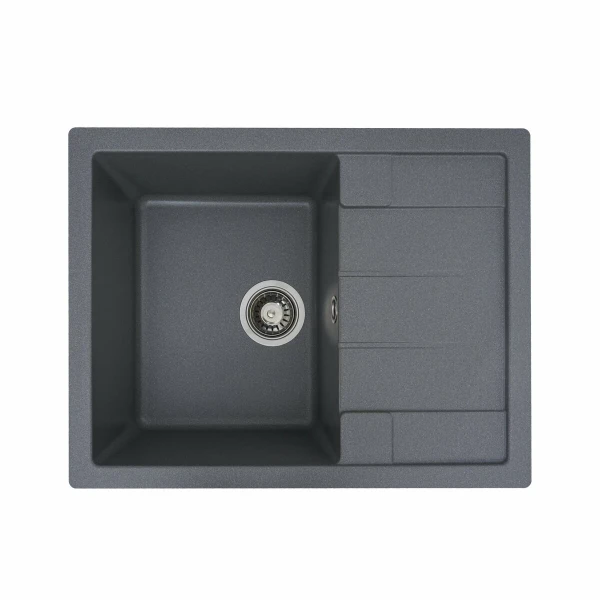 Гранітна мийка для кухні VALESO 6550 INTENSO матова Сірий мусон