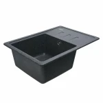 Гранітна мийка для кухні VALESO 6243 LIANA матова Графіт