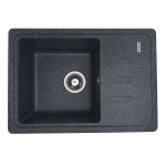 Гранітна мийка для кухні VALESO 6243 LIANA матова Графіт