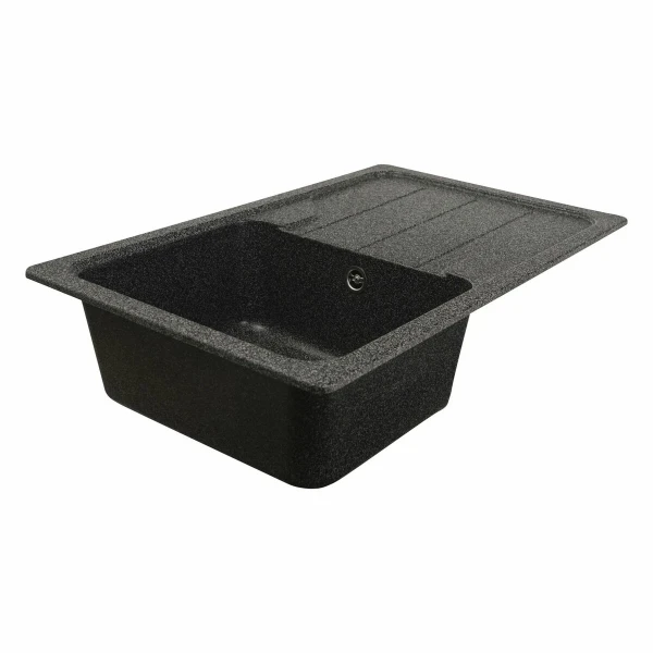 Гранітна мийка для кухні VALESO 7850 VERONA матова Графіт