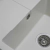 Гранітна мийка для кухні VALESO 5851 ARIA матова Білосніжна