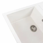 Гранітна мийка для кухні VALESO 7950 Selena матова Білосніжна