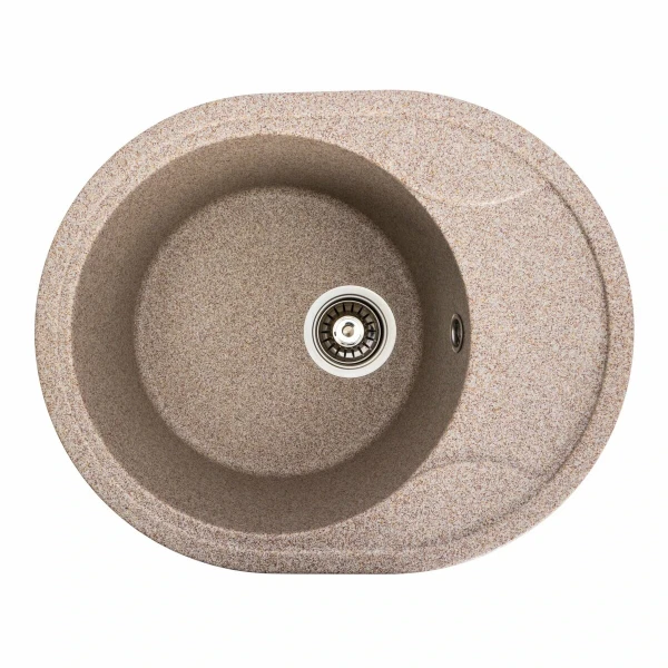Гранітна мийка для кухні VALESO 5847 ONYX матова (карамель)