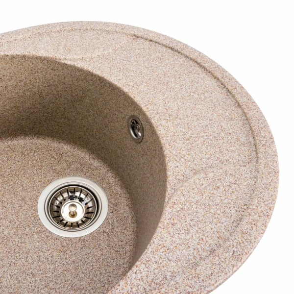 Гранітна мийка для кухні VALESO 5847 ONYX матова (карамель)