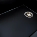 Гранітна мийка для кухні VALESO 8650 DIAMOND матова (чорний металік)